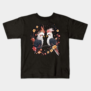 Cockatoo Couple Valentine Kids T-Shirt